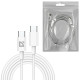 Кабель USB Type-C-Type-C, 30 Вт, белый, 2 м, DEFENDER F182, 87537