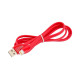 Кабель силиконовый USB – Lightning 8 pin, 1 м, VIXION PRO VX-12i, для зарядки и передачи данных, красный, 02977, БП-00000967