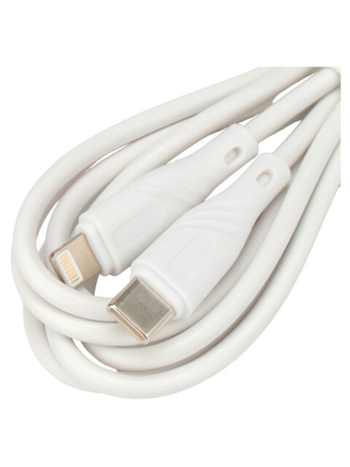 Кабель USB2.0 Type-C-Lightning, 2 м, CABLEXPERT, 2.1 А, 20 Вт, PD, медь, белый, CCB-USB2-CMAPO1-2MW