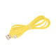 Кабель силиконовый USB – Lightning 8 pin, 1 м, VIXION PRO VX-12i, для зарядки и передачи данных, желтый, 02984, БП-00000966
