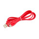 Кабель силиконовый USB – Type-C, 1 м, VIXION PRO VX-12c, для зарядки и передачи данных, красный, 03028, БП-00000962