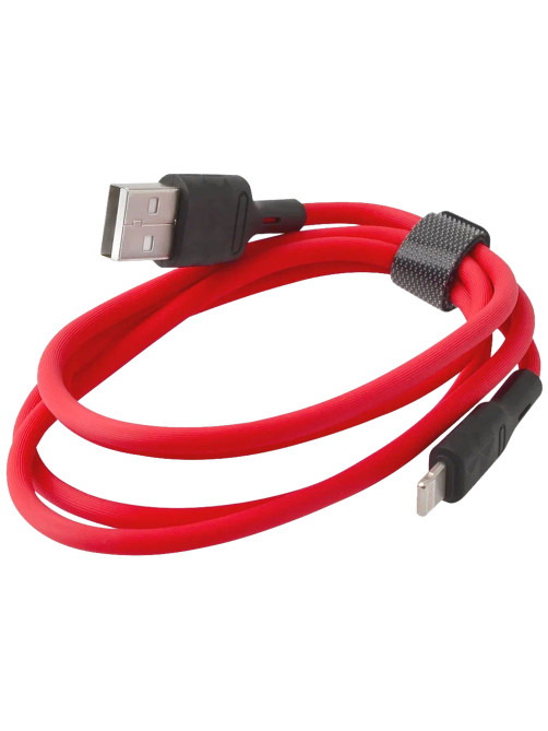 Кабель USB – Lightning 8 pin, 1 м, VIXION PRO VX-07i, для зарядки и передачи данных, красный, 01192, БП-00000910