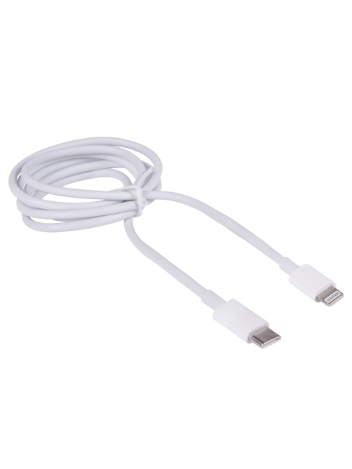 Кабель USB Type-C-Lightning с поддержкой быстрой зарядки, белый, 1 м, SONNEN, медный, 513612