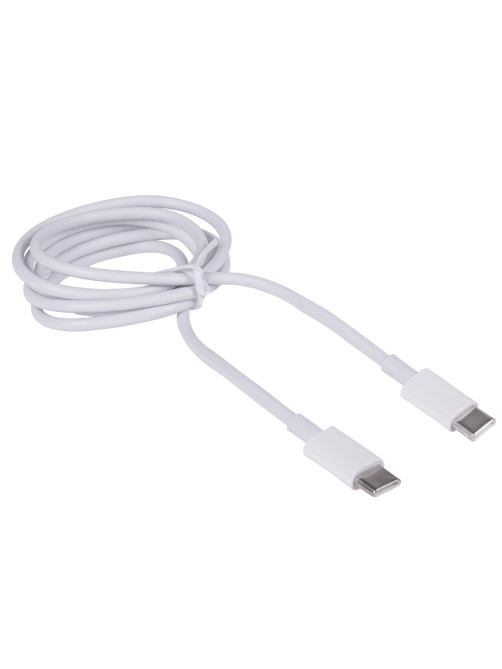Кабель USB Type-C-Type-C с поддержкой быстрой зарядки, белый, 1 м, SONNEN, медный, 513613