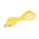 Кабель силиконовый USB – Type-C, 1 м, VIXION PRO VX-12c, для зарядки и передачи данных, желтый, 03035, БП-00000961