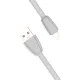 Кабель силиконовый USB – Lightning 8 pin, 1 м, VIXION PRO VX-12i, для зарядки и передачи данных, серый, 02991, БП-00000968