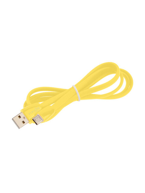 Кабель силиконовый USB – Type-C, 1 м, VIXION PRO VX-12c, для зарядки и передачи данных, желтый, 03035, БП-00000961