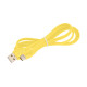 Кабель силиконовый USB – Type-C, 1 м, VIXION PRO VX-12c, для зарядки и передачи данных, желтый, 03035, БП-00000961