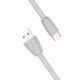 Кабель силиконовый USB – Type-C, 1 м, VIXION PRO VX-12c, для зарядки и передачи данных, серый, 03042, БП-00000963