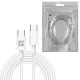 Кабель USB Type-C-Type-C, 60 Вт, белый, 2 м, DEFENDER F182, 87538