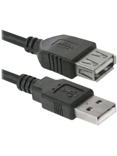 Кабель-удлинитель USB 2.0, 1,8 м, DEFENDER, M-F, для подключения периферии, 87456