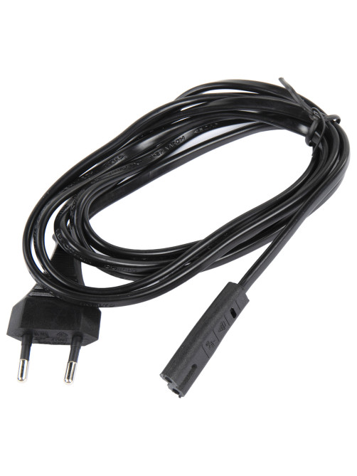 Кабель питания УНИВЕРСАЛЬНЫЙ для аудио и видеотехники C7 (2 pin), SONNEN, 1,8 м, черный, 513564