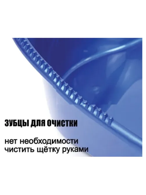 Совок для мусора КОМПЛЕКТ щетка + 2 рукоятки по 80 см с резьбой, пластиковые, 