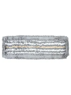 Насадка МОП плоская для швабры/держателя 40 см, ТИП У/К, хлопок/микрофибра, СЕРАЯ, LAIMA EXPERT, 606629
