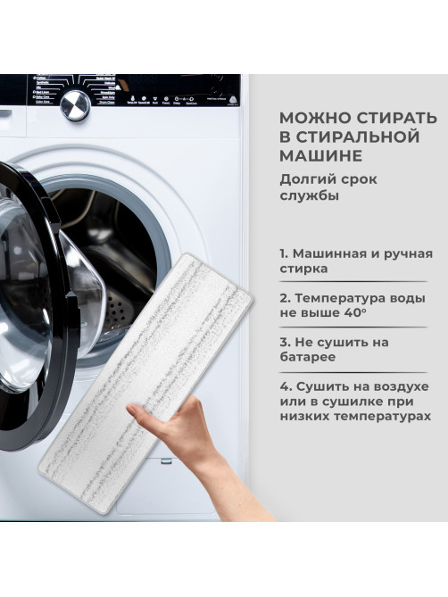 Насадки МОП для швабры липучка, КОМПЛЕКТ 2 шт., плотная микрофибра, 38х12,5 см, LAIMA, 609148