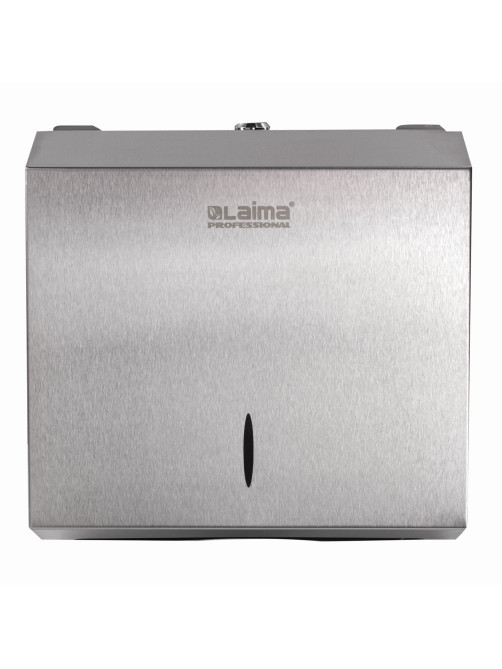 Диспенсер для полотенец LAIMA PROFESSIONAL INOX, (Система H3) V-сложения, нержавеющая сталь, матовый, 605696