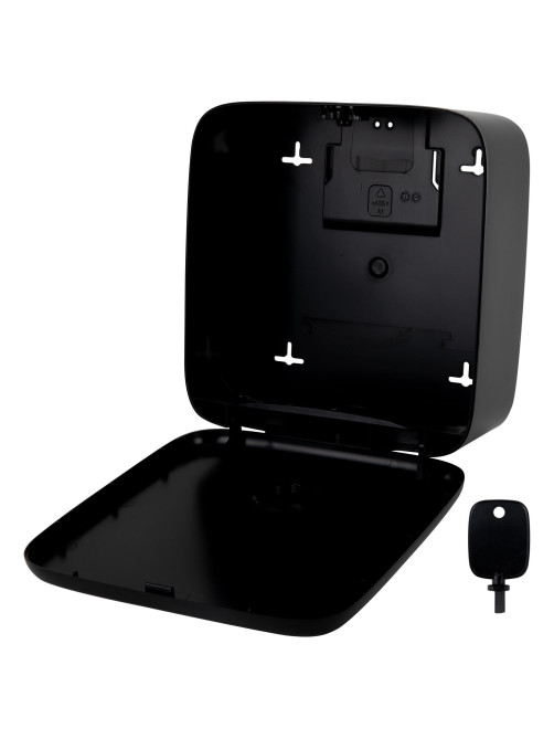 Диспенсер для полотенец LAIMA PROFESSIONAL PREMIUM BLACK (Система H3), V-сложения, черный, ABS-пластик, 609523