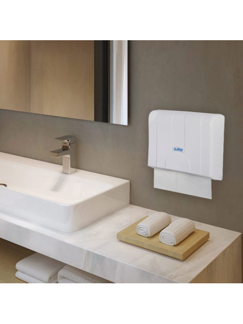 Диспенсер для полотенец LAIMA PROFESSIONAL LSA (Система H2), Z-сложения, белый, ABS, 607991