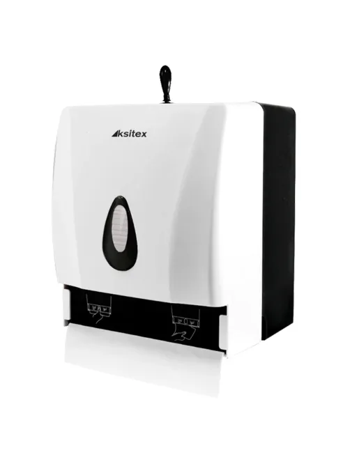 Диспенсер для полотенец KSITEX (Система H3/Н1), ZZ (V) и в рулонах, белый, ТН-8218A