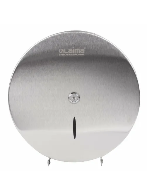 Диспенсер для туалетной бумаги LAIMA PROFESSIONAL INOX, (Система T2) малый, нержавеющая сталь, матовый, 605698