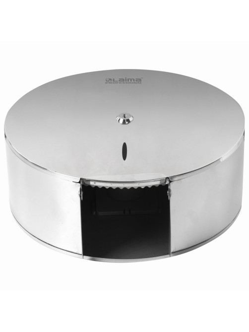 Диспенсер для туалетной бумаги LAIMA PROFESSIONAL INOX, (Система T1) БОЛЬШОЙ, нержавеющая сталь, зеркальный, 605701