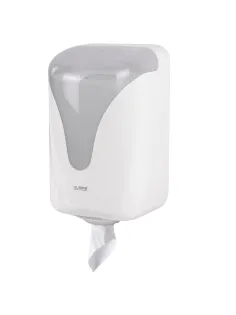 Диспенсер для полотенец с центральной вытяжкой EXTRA LAIMA PROFESSIONAL, (M1/M2), белый, ABS, 607766