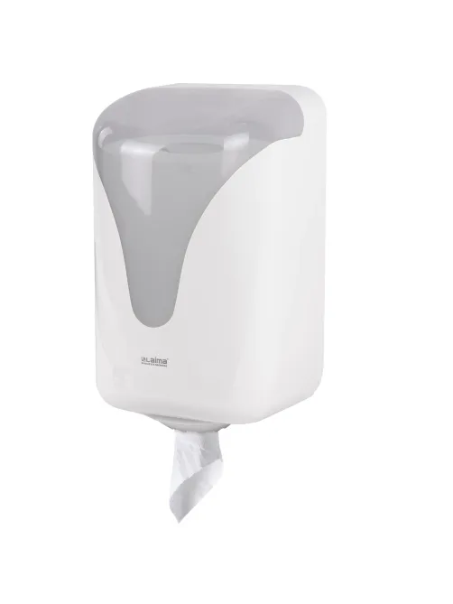 Диспенсер для полотенец с центральной вытяжкой EXTRA LAIMA PROFESSIONAL, (M1/M2), белый, ABS, 607766