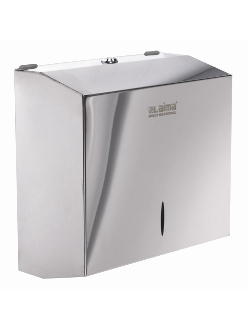 Диспенсер для полотенец LAIMA PROFESSIONAL INOX, (Система H3) V-сложения, нержавеющая сталь, зеркальный, 605697
