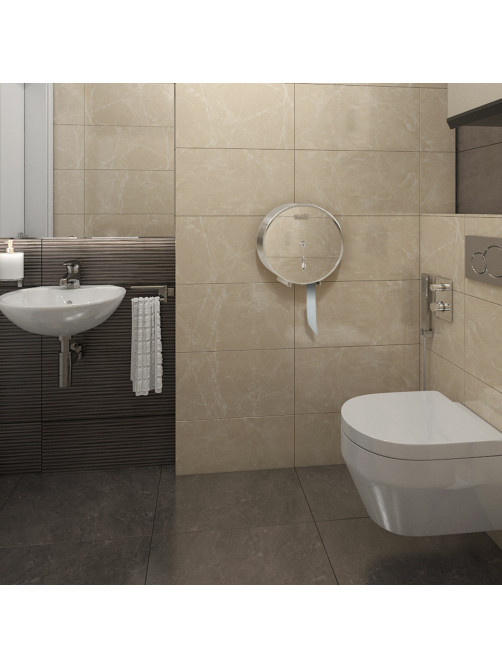Диспенсер для туалетной бумаги LAIMA PROFESSIONAL INOX, (Система T1) БОЛЬШОЙ, нержавеющая сталь, зеркальный, 605701