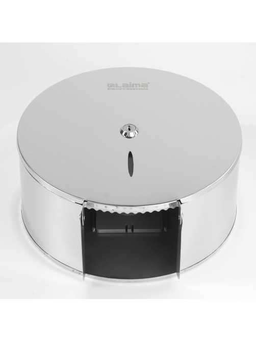 Диспенсер для туалетной бумаги LAIMA PROFESSIONAL INOX, (Система T2) малый, нержавеющая сталь, зеркальный, 605699