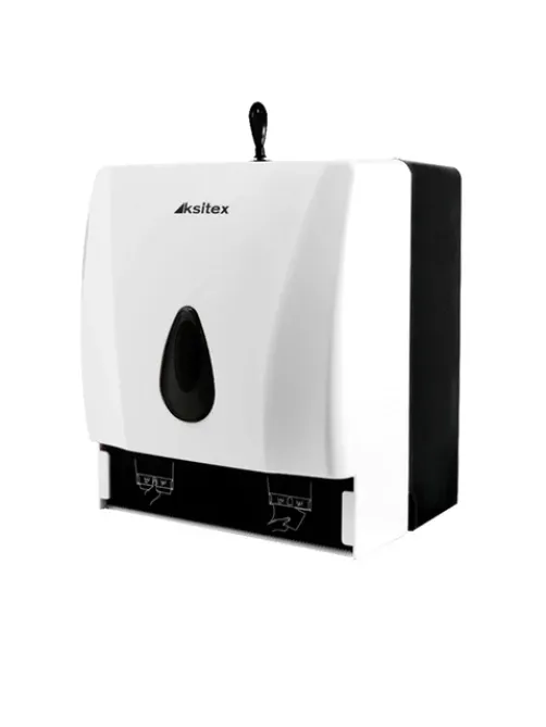 Диспенсер для полотенец KSITEX (Система H3/Н1), ZZ (V) и в рулонах, белый, ТН-8218A