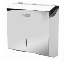 Диспенсер для полотенец LAIMA PROFESSIONAL INOX, (Система H2) Z-сложения, нержавеющая сталь, зеркальный, 605695