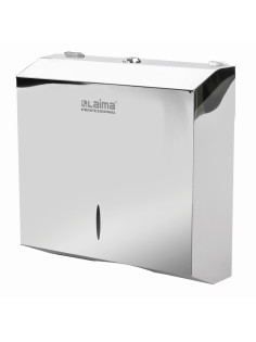 Диспенсер для полотенец LAIMA PROFESSIONAL INOX, (Система H2) Z-сложения, нержавеющая сталь, зеркальный, 605695