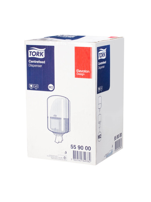 Диспенсер для полотенец TORK (Система M2) Elevation, с центральной вытяжкой, белый, 559000