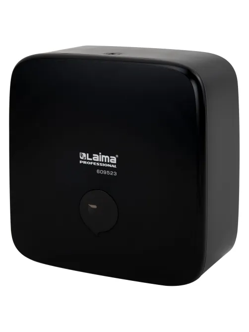Диспенсер для полотенец LAIMA PROFESSIONAL PREMIUM BLACK (Система H3), V-сложения, черный, ABS-пластик, 609523