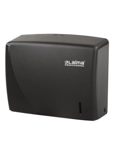 Диспенсер для полотенец LAIMA PROFESSIONAL ORIGINAL (Система H2), Z-сложения, черный, ABS-пластик, 605760