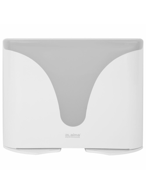 Диспенсер для полотенец EXTRA LAIMA PROFESSIONAL, (Система H2), Z-сложения, белый, ABS-пластик, 609472
