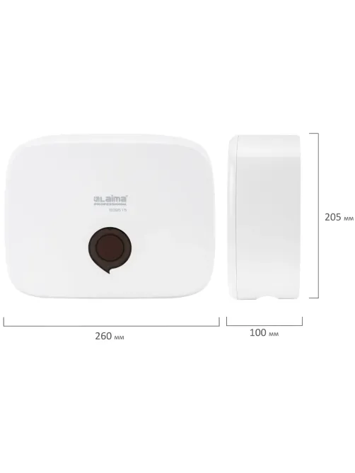 Диспенсер для полотенец LAIMA PROFESSIONAL PREMIUM (Система H2), Z-сложения, белый, ABS-пластик, 609515