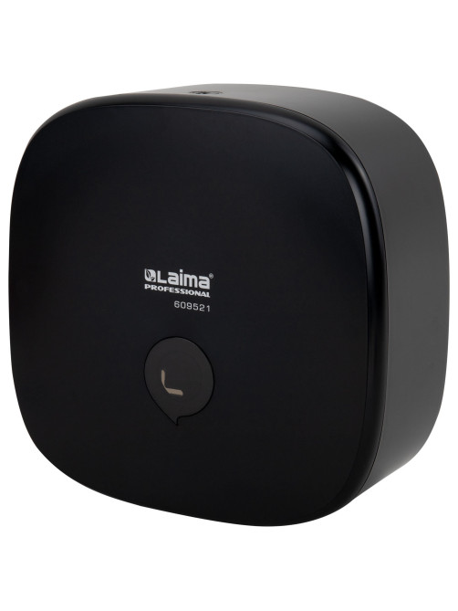 Диспенсер для туалетной бумаги LAIMA PROFESSIONAL PREMIUM BLACK (Система T2), малый, черный, ABS-пластик, 609521