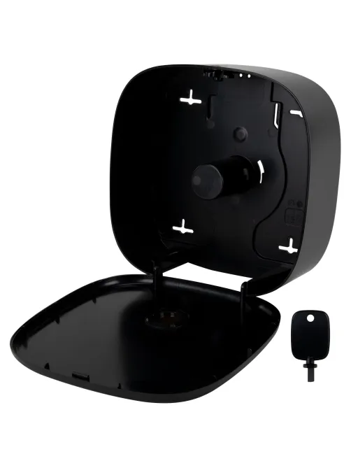 Диспенсер для туалетной бумаги LAIMA PROFESSIONAL PREMIUM BLACK (Система T2), малый, черный, ABS-пластик, 609521