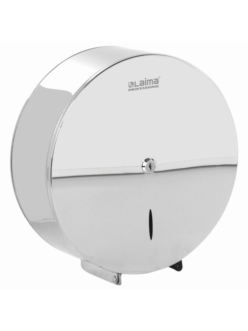 Диспенсер для туалетной бумаги LAIMA PROFESSIONAL INOX, (Система T1) БОЛЬШОЙ, нержавеющая сталь, зеркальный, 605701