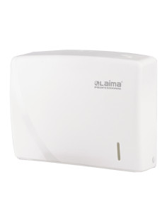 Диспенсер для полотенец LAIMA PROFESSIONAL ORIGINAL (Система H2), Z-сложения, белый, ABS-пластик, 605759