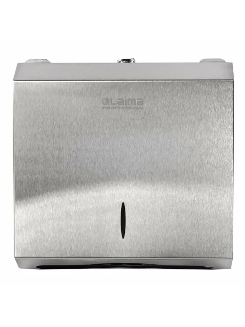 Диспенсер для полотенец LAIMA PROFESSIONAL INOX, (Система H2) Z-сложения, нержавеющая сталь, матовый, 605694