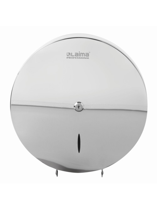 Диспенсер для туалетной бумаги LAIMA PROFESSIONAL INOX, (Система T1) БОЛЬШОЙ, нержавеющая сталь, зеркальный, 605701