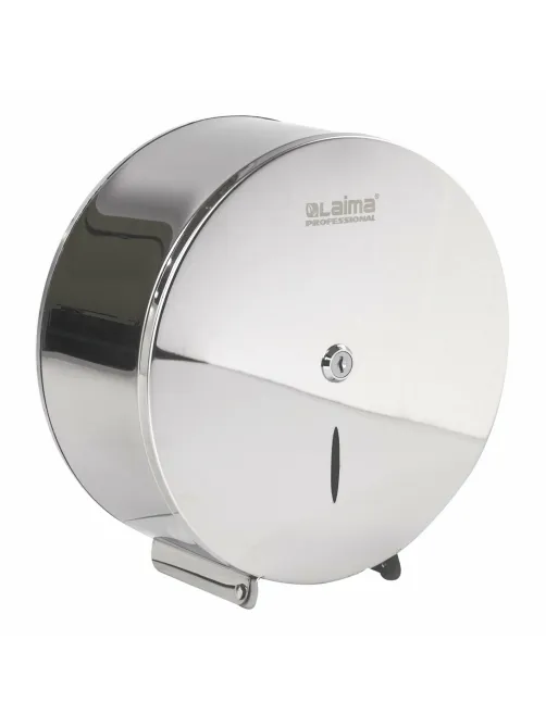 Диспенсер для туалетной бумаги LAIMA PROFESSIONAL INOX, (Система T2) малый, нержавеющая сталь, зеркальный, 605699