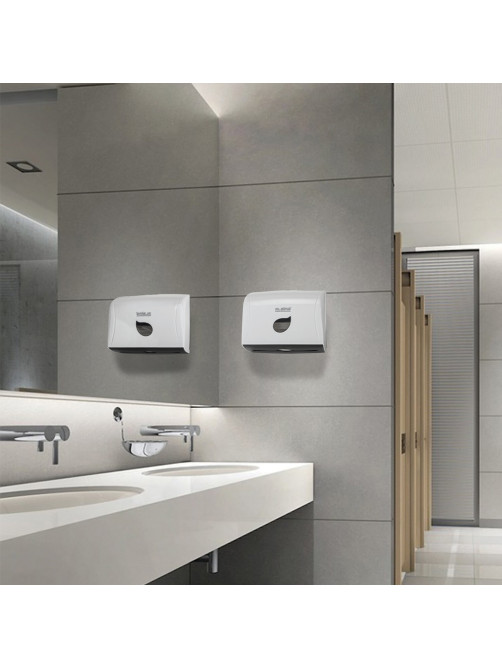 Диспенсер для полотенец LAIMA PROFESSIONAL ECO (Система H3), V-сложения, белый, ABS-пластик, 606548