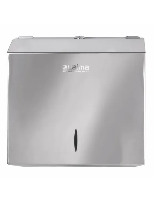 Диспенсер для полотенец LAIMA PROFESSIONAL INOX, (Система H3) V-сложения, нержавеющая сталь, зеркальный, 605697