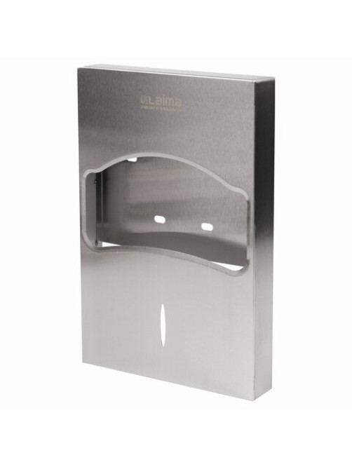 Диспенсер для покрытий на унитаз LAIMA PROFESSIONAL INOX, 1/4 сложения, нержавеющая сталь, матовый, 605704
