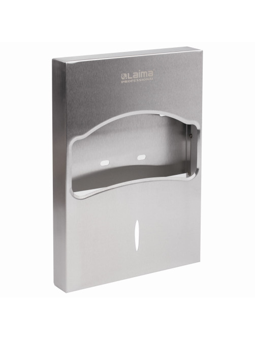 Диспенсер для покрытий на унитаз LAIMA PROFESSIONAL INOX, 1/4 сложения, нержавеющая сталь, матовый, 605704