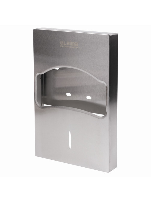 Диспенсер для покрытий на унитаз LAIMA PROFESSIONAL INOX, 1/4 сложения, нержавеющая сталь, матовый, 605704